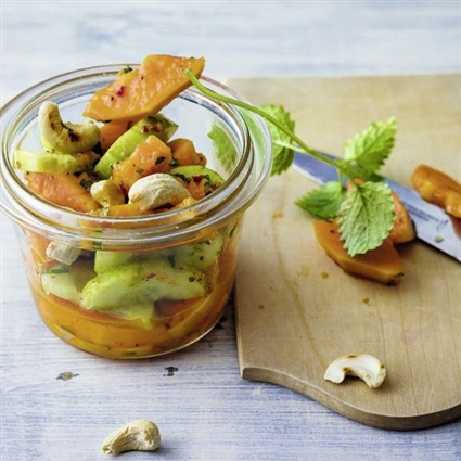 Papaya-Gurken-Salat