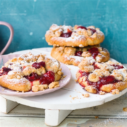 Himbeer-Streusel-Taler für Kinder