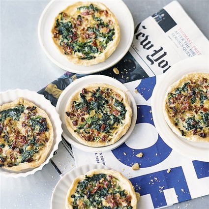 Spinach & Tomato Tartes