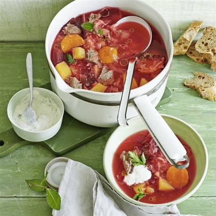 Rote-Bete-Eintopf mit Tafelspitz