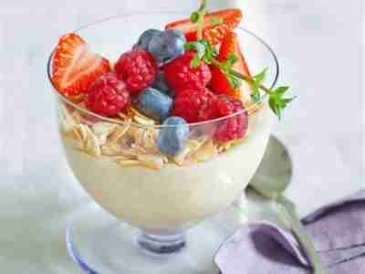 Beeren-Mandel-Flammeri
