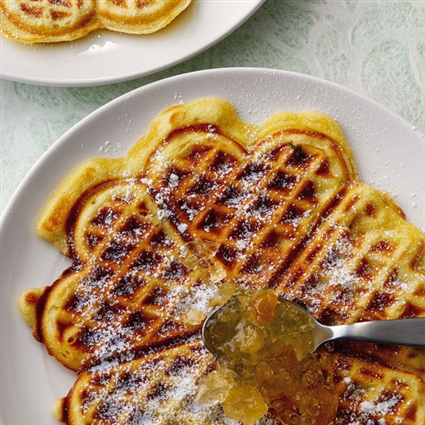 Orangenwaffeln