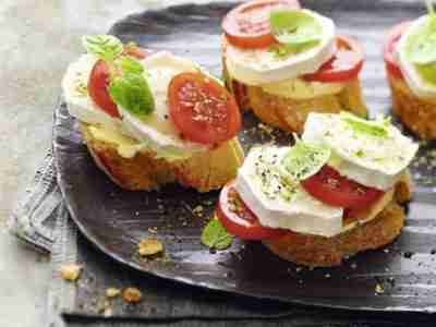 Ziegenkäse-Canapés