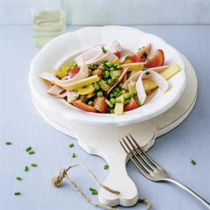 Glutenfreier Käse-Wurst-Salat