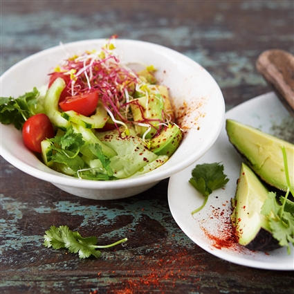 Scharfer Avocado-Chili-Joghurt