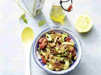 Low Carb Marokko-Salat mit Hähnchen