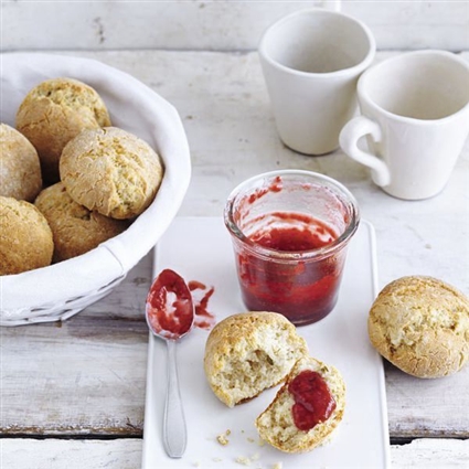 Sonntagsbrötchen mit Quark und Milchreis