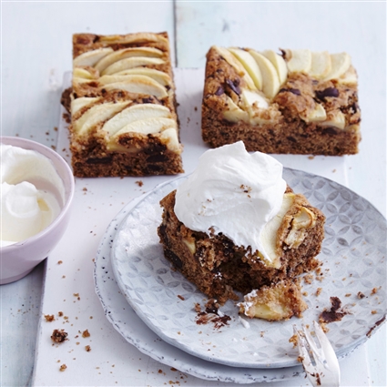 Apfelsandkuchen mit Schokosplittern