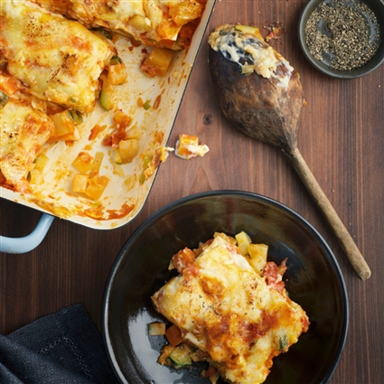 Gemüselasagne mit Bechamelsauce
