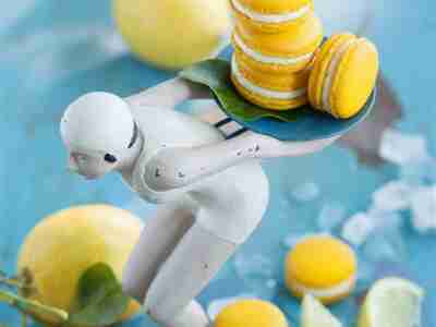 Zitronen-Macarons