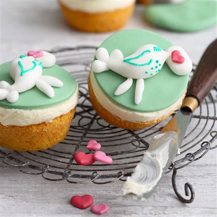"Liebe Grüße!"-Cupcakes