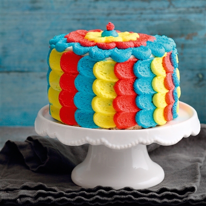 "So bunt, so schön"-Motivtorte