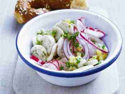 Rettich-Weißwurst-Salat