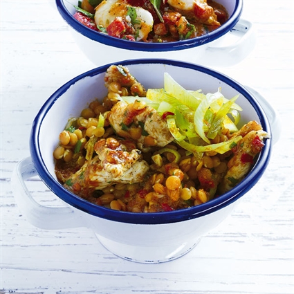 Ofentomaten-Bohnen-Salat