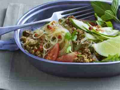 Thai-Nudelsalat mit Hack