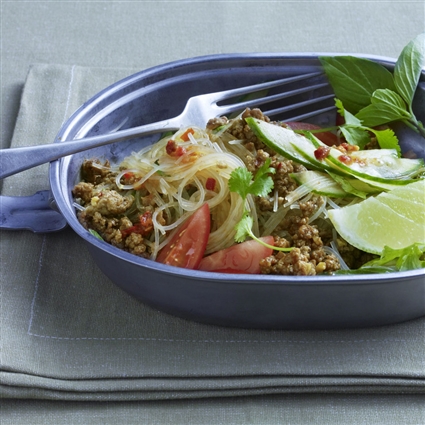 Thai-Nudelsalat mit Hack