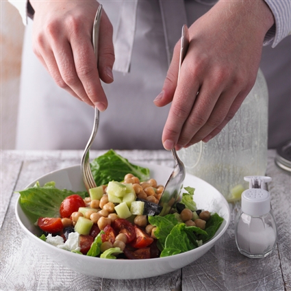 Griechischer Salat im Glas