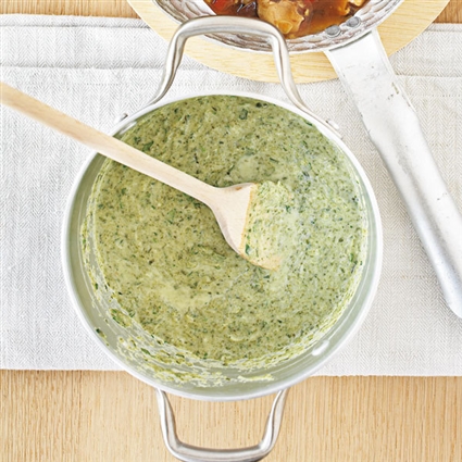 Zucchini-Lauch-Sauce