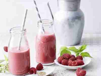 Detox Himbeer-Sesam-Smoothie