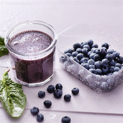 Detox Heidelbeer-Spinat-Smoothie