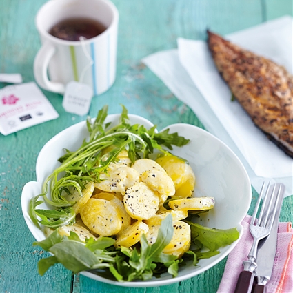 Kartoffelsalat mit Makrele