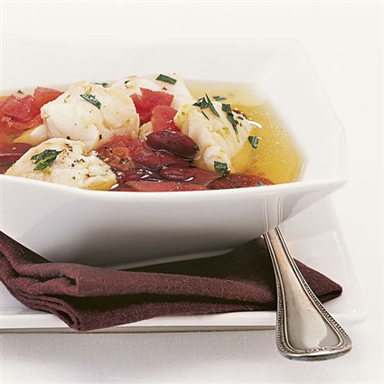 Rote Bohnen mit Limettenfisch