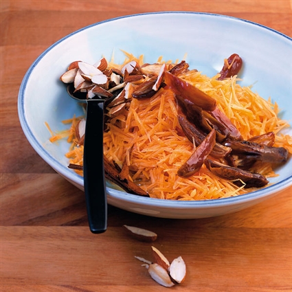 Orientalischer vegetarischer Möhrensalat