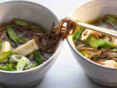 Soba-Fisch-Suppe