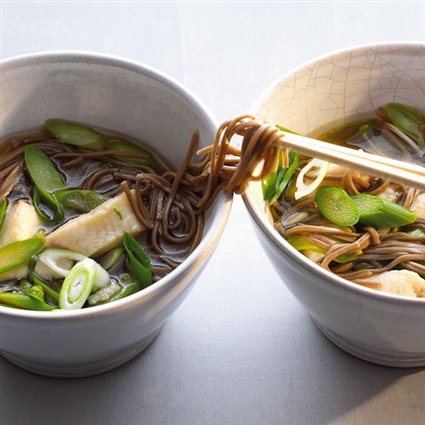 Soba-Fisch-Suppe