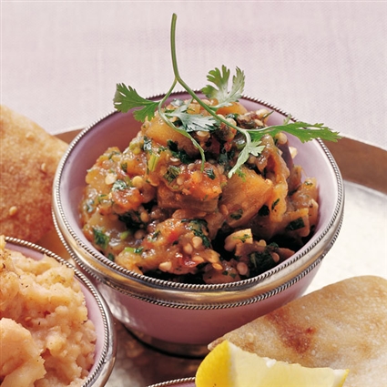 Mild-würziges Auberginenpüree
