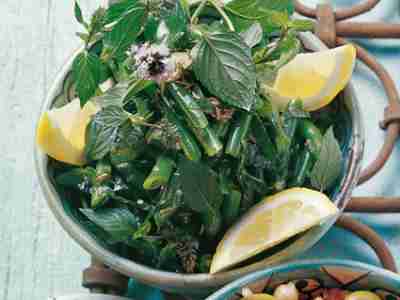 Marokkanischer Bohnensalat mit Minze