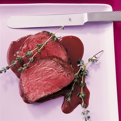 Filet mit Schokosauce