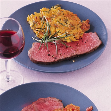 Roastbeef mit Rosmarin-Rösti