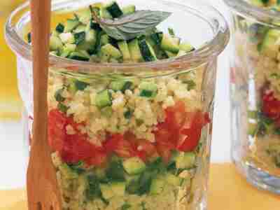 Schichtsalat mit Zucchini