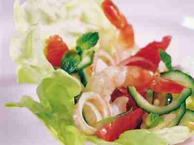 Grapefruit-Garnelen-Salat