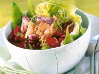 Bohnensalat mit Thunfisch