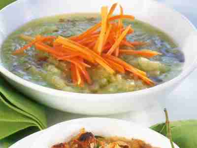 Topinambursuppe mit Walnussöl