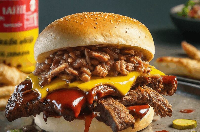 Amerikanische McRib Sandwiches
