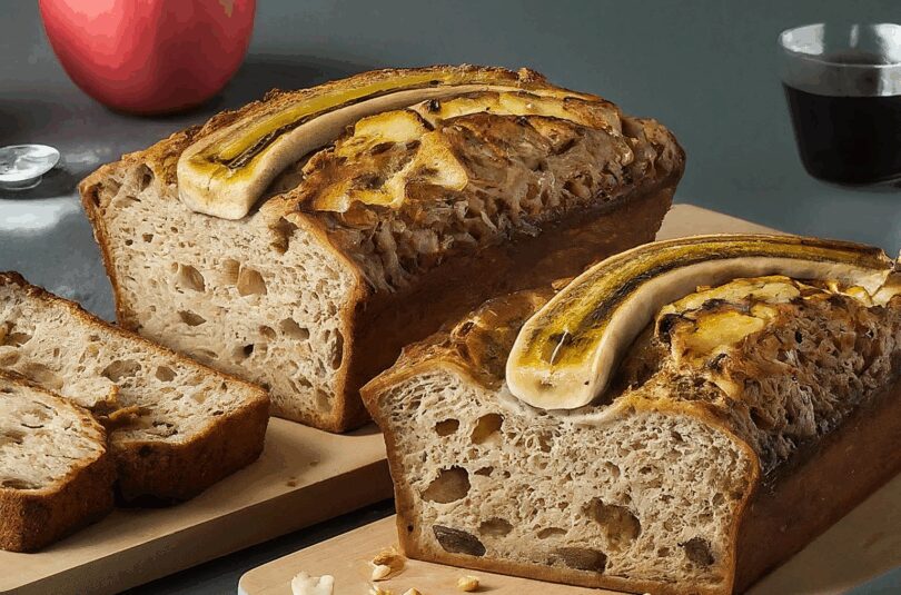 Apfel-Bananenbrot ohne extra Fett und Zucker