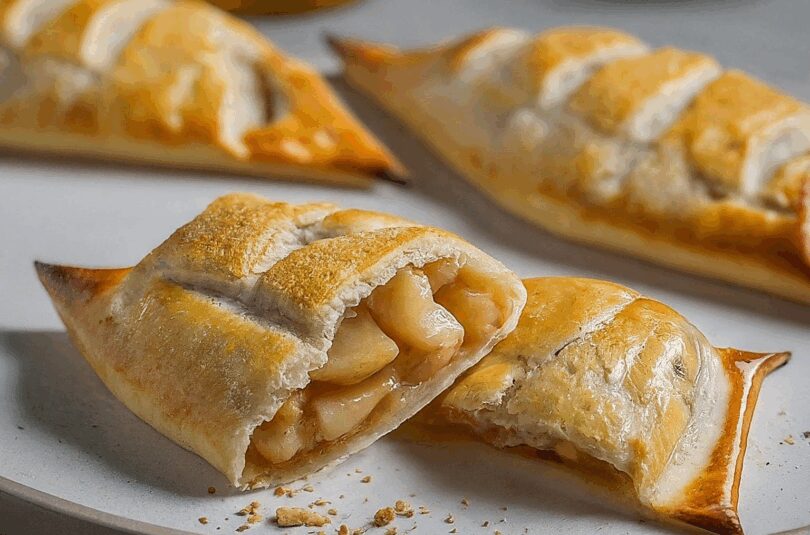 Apfel Blätterteig Taschen