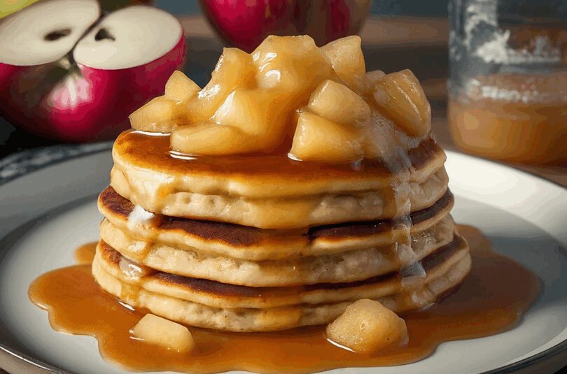 Apfel Pancakes – Apfel Pancakes Mit Ahornsirup