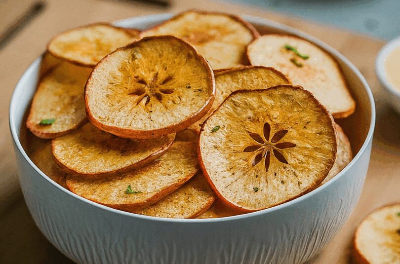 Apfelchips Airfryer – Knusprige Apfelchips Ohne Jeden Industriellen Zuckerzusatz