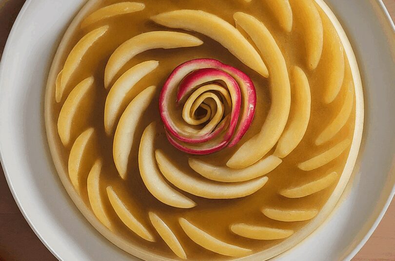 Apfelmus Vanillepudding Kuchen