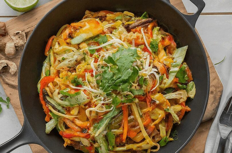 Asiatische Nudelpfanne