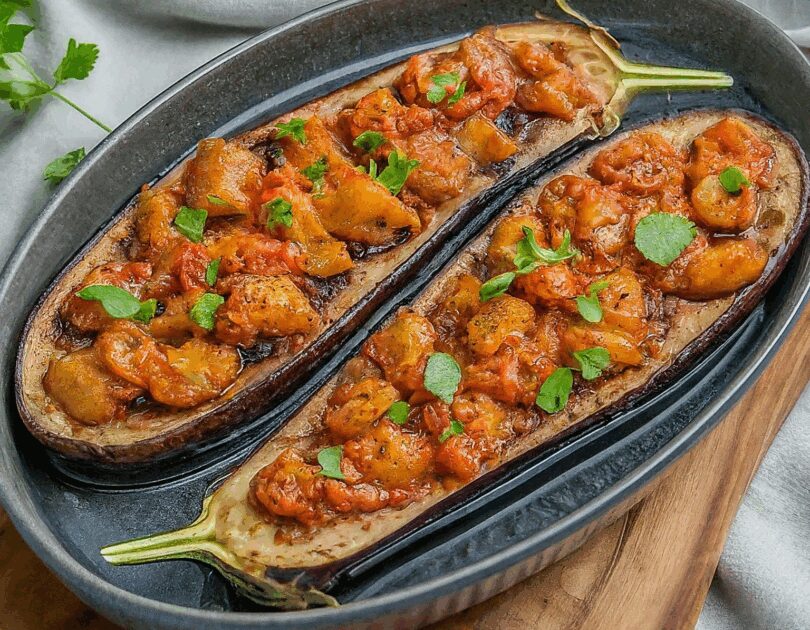 Aubergine Braten – Gebratene Auberginen