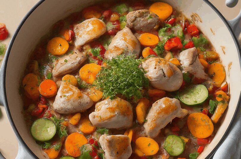 Auflauf mit Schinken und Gemüse – Schinken Gemüse Nudelauflauf