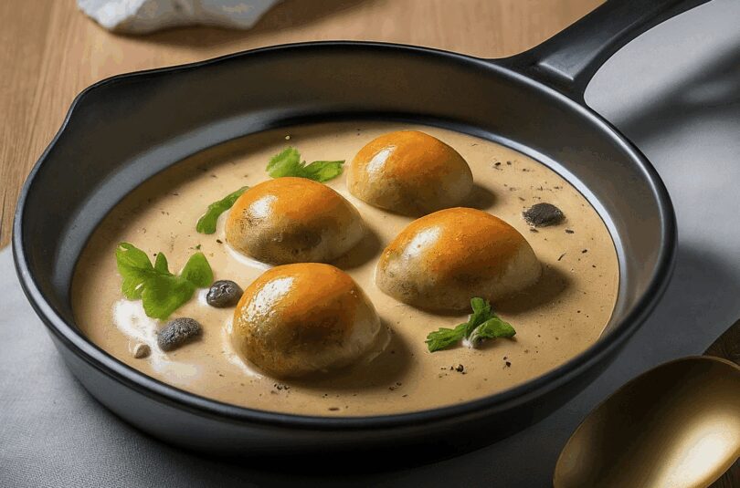 Austernpilze in cremiger Sahnesauce