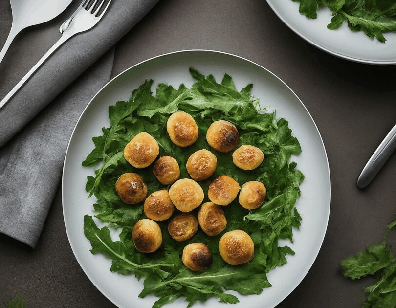 Austernpilze mit Rucola