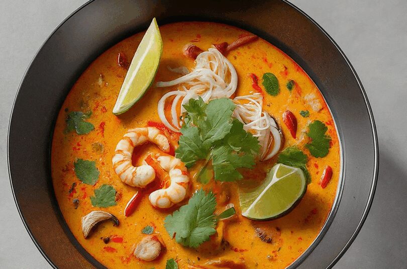 Authentische Tom Yam Gung Suppe