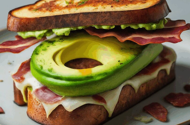 Avocado Bacon Tomaten Grilled Cheese Sandwich